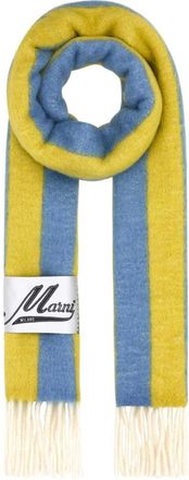 Marni Geborduurde sjaal van wolmix - Dames - Wintersjaals - Veelkleurig - ONE Size - Wol - Accessoires