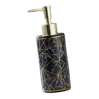 OEM Dispensador De Loci&oacute;n De M&aacute;rmol Cer&aacute;mico, Di&aacute;metro - Negro