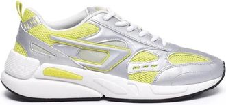 Diesel Grey/Yellow Other Fibers Rubber Mens Sneakers