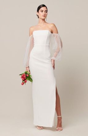 BWLDR Iris Maxi Dress in White at Nordstrom, Size 10