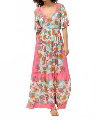 Johnny Was Roisin Maxi Dress In Pink Multi