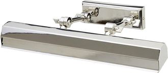 Netlighting Chawton 2 Light Medium Picture Wall Light Polished Nickel E14