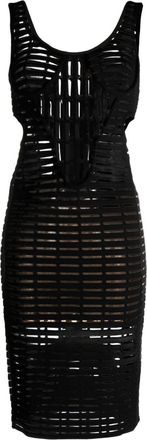 Genny Iconic cut-out midi dress - women - Viscose/Polyester/Polyamide - 38 - Black