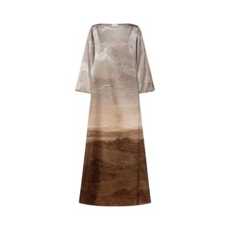 Pierre-Louis Mascia Maxi Dresses, female, Multicolor, Size: XL Adastrgum Dress