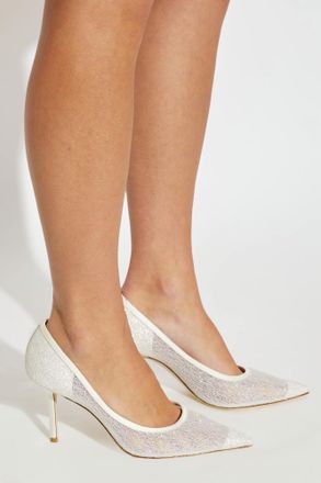 Jimmy Choo London Heeled Shoes Love 85, Womens, Cream