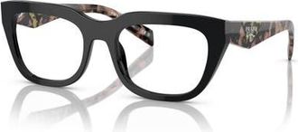 Prada 52mm Irregular optical glasses in Black at Nordstrom