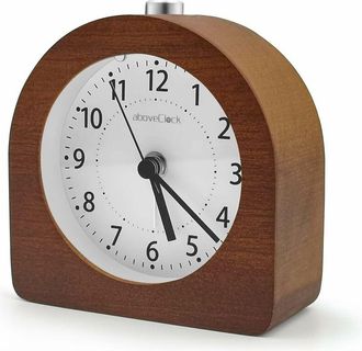 OEM Sveglia A Batteria Con Funzione Snooze, Sveglia Da Viaggio In Legno Con Funzione Luce, Sveglia Analogica Silenziosa Senza Ticchettio, Sveglia Analogic