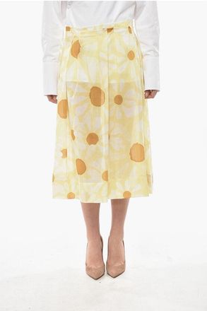 Marni Cotton Flared Skirt DAISY with Darts size 42