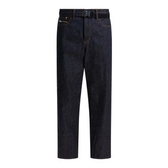 sacai Relaxed Fit Jeans - Heren - Jeans - Blauw - Maat: M Katoen