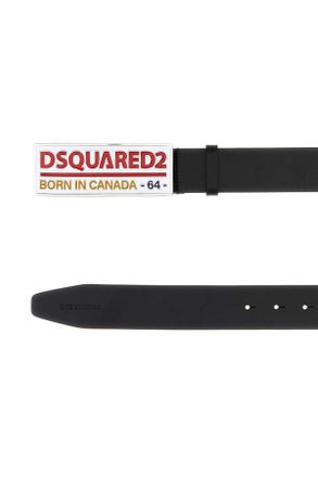 Dsquared2 Mens Black Leather Belt 2124 Cinture
