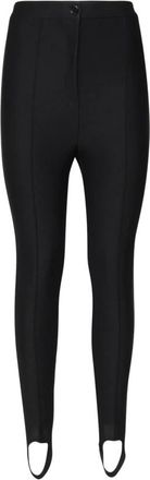 Pinko Zwarte Taps Toelopende Broek - Dames - Slim Fit Broeken - Zwart - L - Broeken