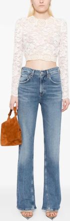 A Gold E Kick Mid Rise Boot Jean In Curve