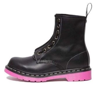 Dr. Martens (WMNS) Dr. Martens 1460 Wanama Leather Jungle Zip Boots Black Pink 30925001