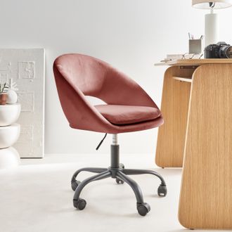 Sweeek Sedia Da Ufficio Con Rotelle In Velluto