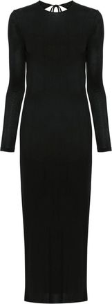 Paco Rabanne low-back midi dress - women - Viscose/Spandex/Elastane - 36 - Black