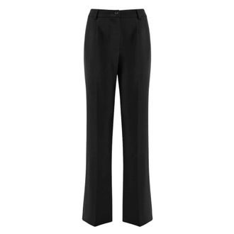 Nenette Pantalone Ecru - Dames - Broeken - Zwart - Maat: L Katoen