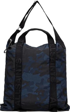 AllSaints Borsa tote con stampa camouflage - Blu