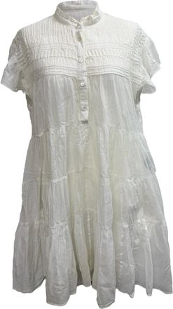 Isabel Marant Etoile Lanikaye Mini Dress in White Cotton