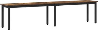 vidaXL Panchina Quercia Fumosa 200 X 35 X 45 Cm Legno Ingegnerizzato Vidaxl