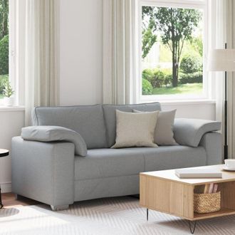 vidaXL vidaXL Divano Grigio chiaro 180 x 77 x 82 cm Tessuto