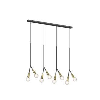 Lucande L&aacute;mpara Colgante carlea En Negro De Metal - Lucande