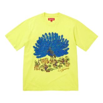 SUPREME FW25 Peacock S/S T-Shirt Lime FW25KN96-LIME