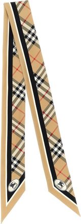 Burberry Beige Check Bandana Scarf