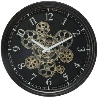 Atmosphera Atmosphera - Reloj Mec&aacute;nico Negro - Metal D. 37 Cm Cr&eacute;ateur DInt&eacute;rieur