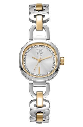 DKNY L 139 Bracelet Watch in Silver/Two Tone at Nordstrom