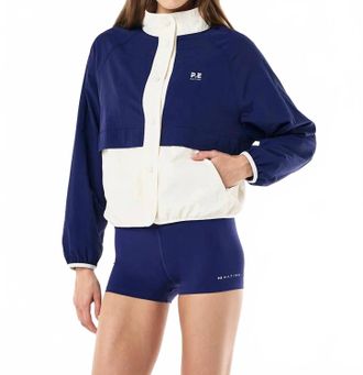 P.E Nation Technique Spray Jacket In Bright Navy