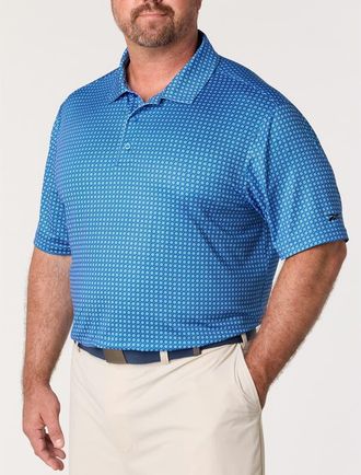 Reebok Big & Tall Basketweave Performance Polo Shirt V2 in Virtual Blue at Nordstrom, Size Xxx-Large