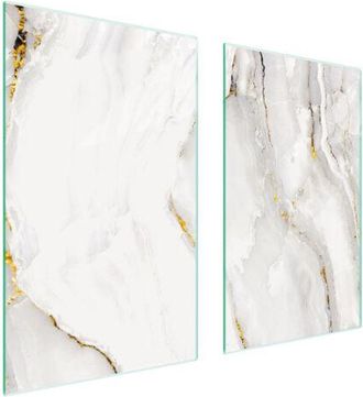 OEM Placa Protectora De Vidrio Para Estufa 75x52 M&aacute;rmol