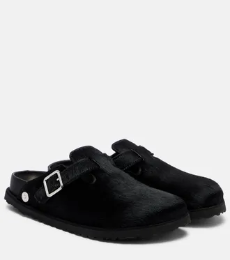 Birkenstock Boston calf hair clogs