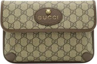 Gucci Pre-owned Belt Bags, female, Beige, Size: ONE SIZE Pre-owned Sherry Line Fanny Pack