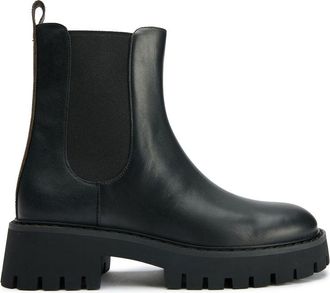 Michael Kors Womens Asher Flat Bootie Boots - Black Leather - Size UK 5