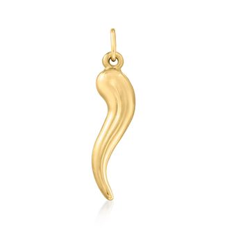 Canaria Canaria 10kt Yellow Gold Italian Horn Charm