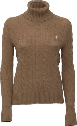 Polo Ralph Lauren Wool Cashmere Embroidered Pony Turtleneck Sweater