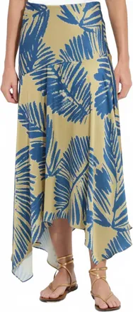 Lyss&eacute; Handkerchief Printed Skirt In Sicilian Palm