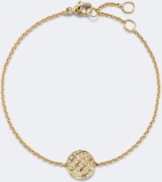 David Yurman Bracciale a catena Sculpted Cable in oro 18kt con diamanti