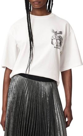AllSaints Seraph Amelie Graphic Tee in Chalk White at Nordstrom, Size X-Small