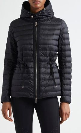 Moncler Raie Short Nylon Down Puffer Jacket in Black/black at Nordstrom, Size 4