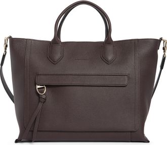 Longchamp Leather Briefcase in Eggplant at Nordstrom Rack