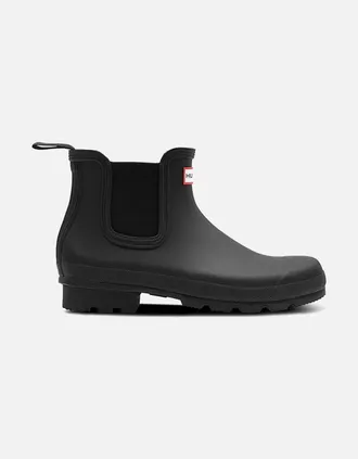 Hunter Mens Original Chelsea Mens Short Wellingtons - Black - Size: 11