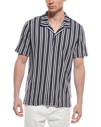 Elie Tahari Stripe Jacquard Shirt