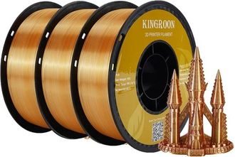 OEM Filamento Per Stampante 3d, Finitura Setosa, Bobina Da 3 Kg, 3 Kg Oro Argento Rame