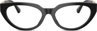 Versace Bril met cat-eye montuur - Zwart
