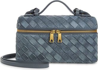 Bottega Veneta Bang Bang Suede Vanity Case Crossbody Bag in 4549 Cloudy Ind-Mb at Nordstrom