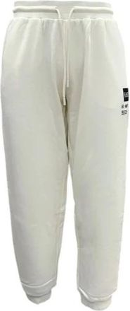 Emporio Armani Slim Fit Broeken - Heren - Sweatpants - Wit - S - Katoen - Broeken