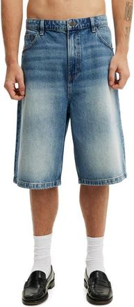 Cotton On Mens Super Baggy Jort in Delusion Blue at Nordstrom, Size 30