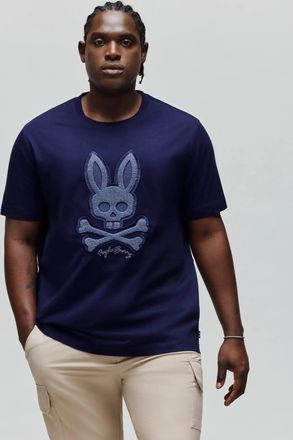 Psycho Bunny Big And Tall Tate Bunny Graphic Tee 402 EVENING BLUE / 4XLT